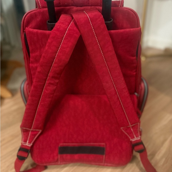 Kipling Red Wheeled/Backpack - Picture 3 of 10